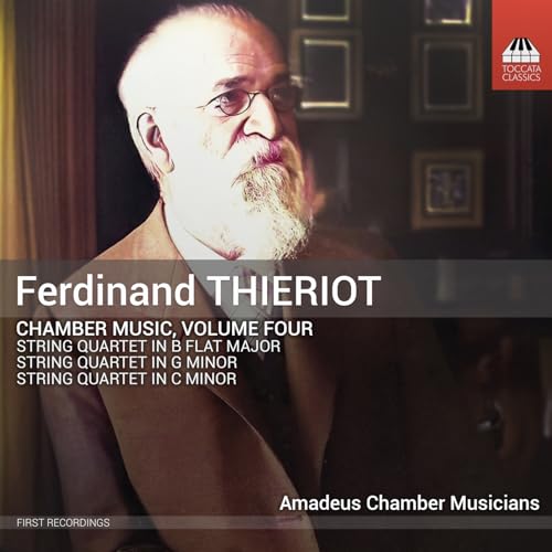 CD cover featuring portrait of composer Ferdinand Thieriot, classical music.