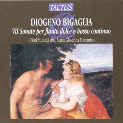 CD cover: Renaissance-style painting of a woman playing a recorder.