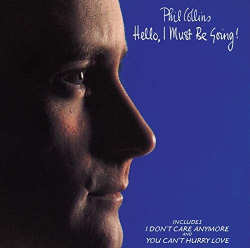 Phil Collins album cover: close-up profile on a blue background.