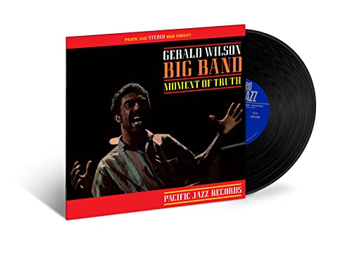 Gerald Wilson “Moment Of Truth” vinyl record with portrait cover art.