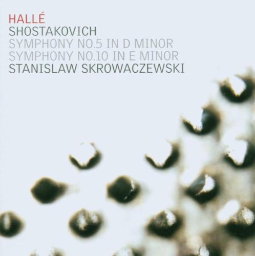 CD cover for Shostakovich symphonies with a textured, abstract design.