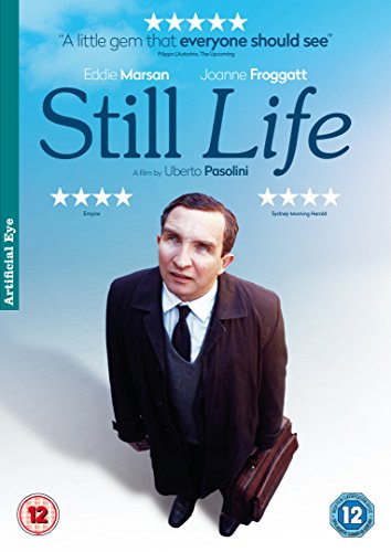 DVD cover for the film Still Life featuring a man in a coat.