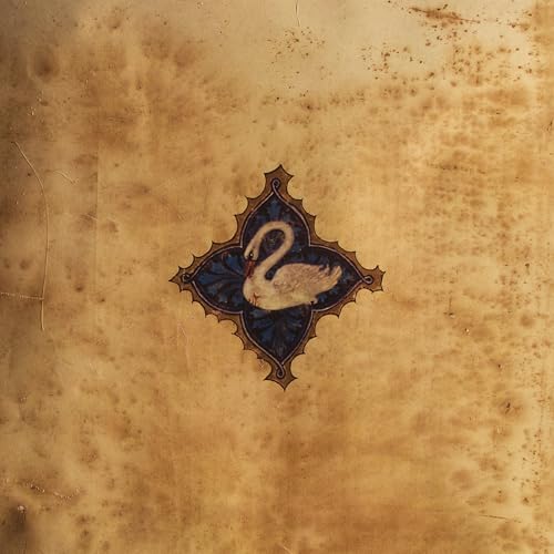 CD cover: aged paper texture with a central white swan emblem.