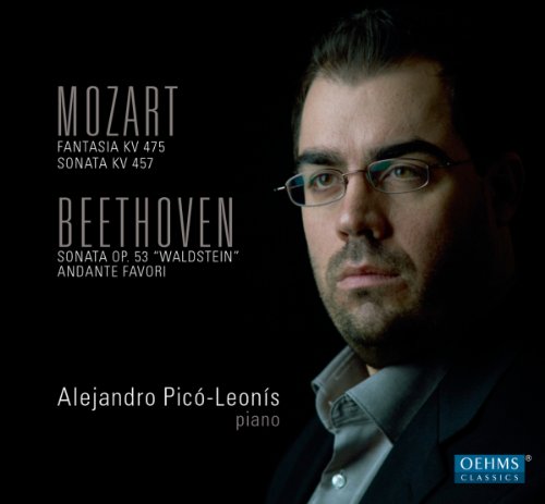 CD cover featuring pianist Alejandro Picó-Leonis with composers’ names.