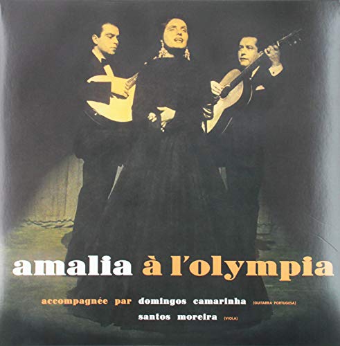 Vinyl record cover featuring Amália Rodrigues and musicians with guitars.