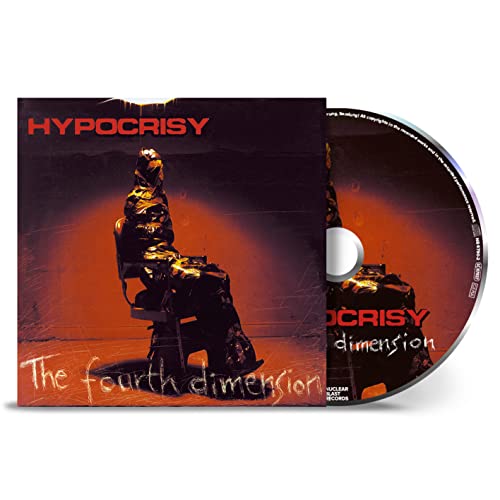 Hypocrisy album "The Fourth Dimension" CD case and disc with a seated figure.