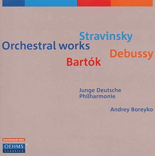 CD cover: "Stravinsky/Debussy/Bartók" performed by Junge Deutsche Philharmonie.