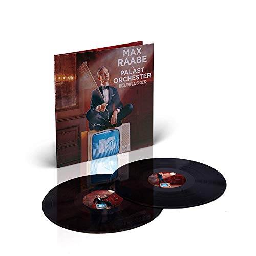 Max Raabe vinyl record with album cover featuring a man and TV.