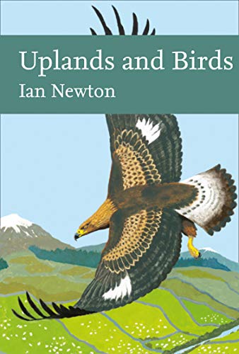 Book cover: “Uplands and Birds” featuring a soaring hawk and mountains.