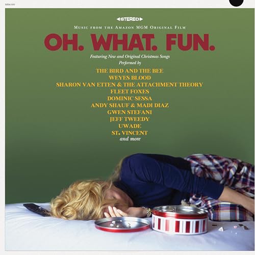 Vinyl record cover: green background, woman sleeping with scattered snacks.