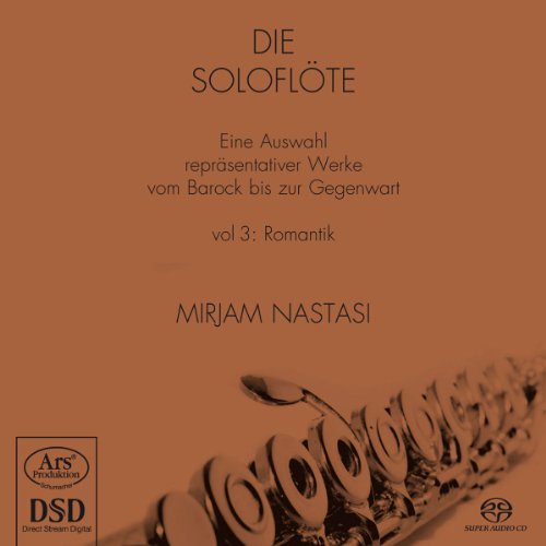 CD cover: flute keys on a brown background with text.