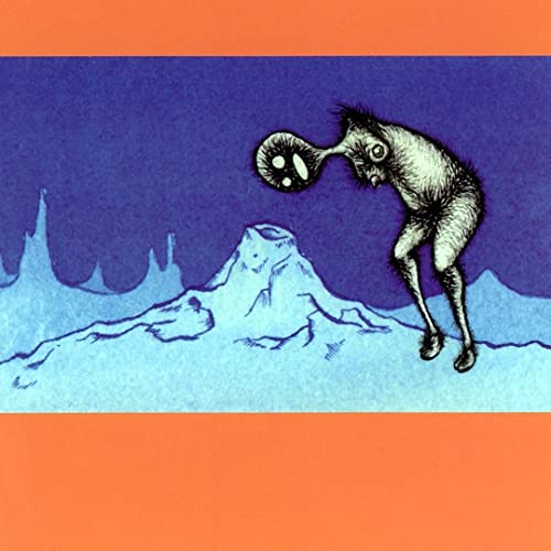 My Morning Jacket album cover: surreal illustration of a figure and mountains.