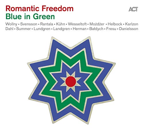 CD cover: concentric starburst in blue, green, and red on a white background.