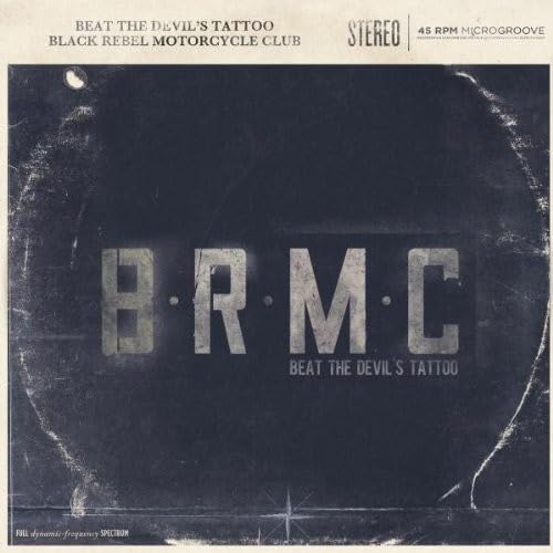 Black Rebel Motorcycle Club album cover, dark blue with white lettering.