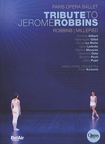 DVD cover for “Tribute to Jerome Robbins” featuring ballet dancers.