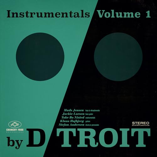 CD cover for “D/troit - Instrumentals Volume 1” with teal and black design.