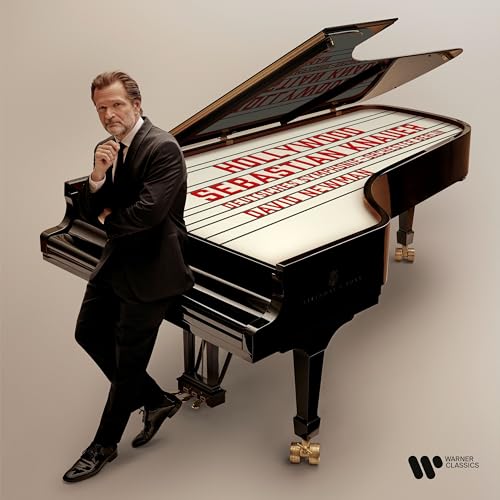 Sebastian Knauer and David Newman album cover with a grand piano.