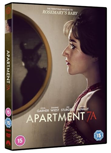 DVD cover for "Apartment 7a" featuring a woman and shadowy reflection.