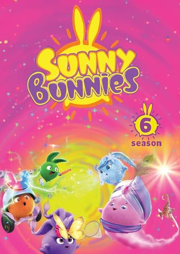 DVD cover for "Sunny Bunnies" Season Six featuring colorful bunny characters.