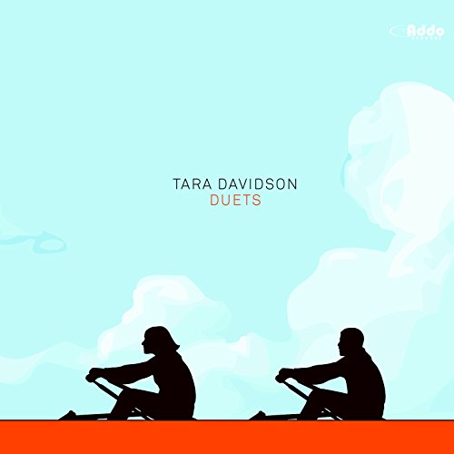 CD cover for Tara Davidson’s “Duets” featuring silhouettes of rowers.