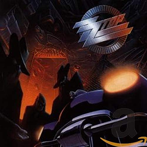 ZZ Top album cover, “Recycler,” featuring band logo and motorcycles.
