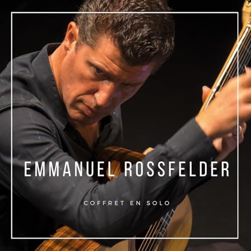 Emmanuel Rossfelder playing a lute, album cover with text overlay.
