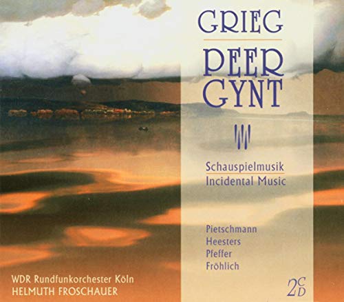 CD cover for Grieg’s “Peer Gynt” with a landscape painting.
