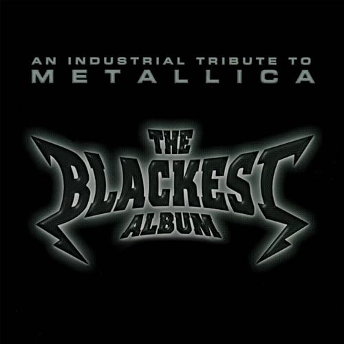 Black album cover with silver text: "The Blackest Album," a Metallica tribute.