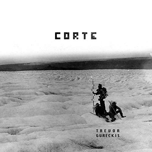 Black and white album cover featuring snowy landscape and figures.