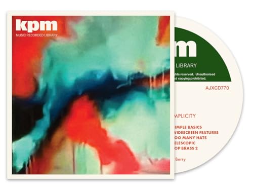 CD case and disc with abstract red, turquoise, and green artwork.