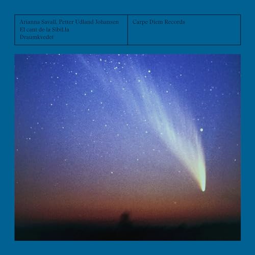 CD cover with a nighttime landscape featuring a bright comet.