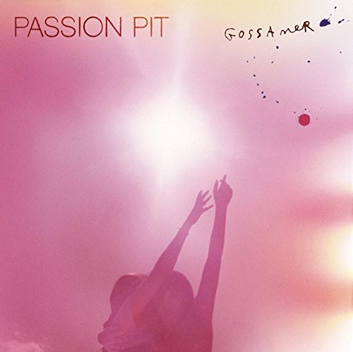 Album cover with a silhouette of a person reaching upward against a pink background.