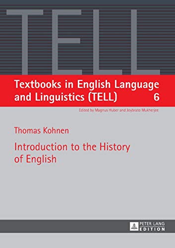 Book cover: "Introduction to the History of English," red and gray design.