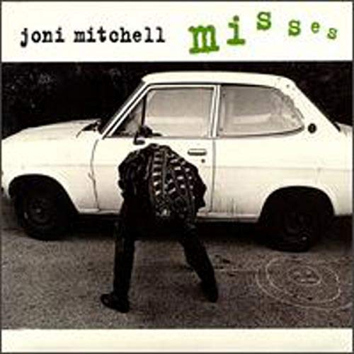 Joni Mitchell album cover: a white car with a person leaning on it.