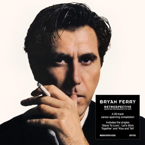 Bryan Ferry album cover: portrait of a man smoking a cigarette.