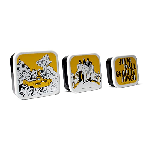 Snack Boxes Set Of 3 - The Beatles (Yellow Submarine)