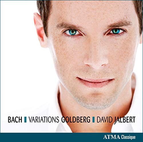 CD cover featuring a portrait of pianist David Jalbert.