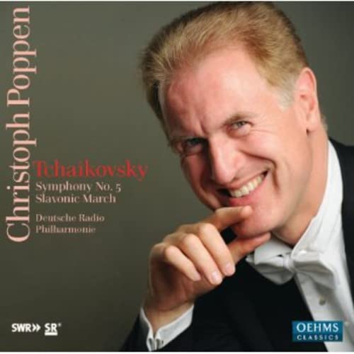 CD cover featuring a portrait of conductor Christoph Poppen.
