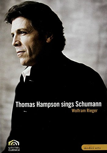 DVD cover featuring portrait of baritone Thomas Hampson singing Schumann.