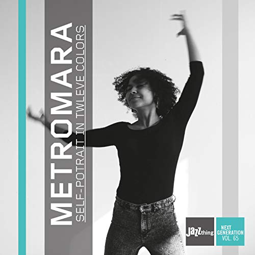 CD cover: woman with raised arms in grayscale, text on side.