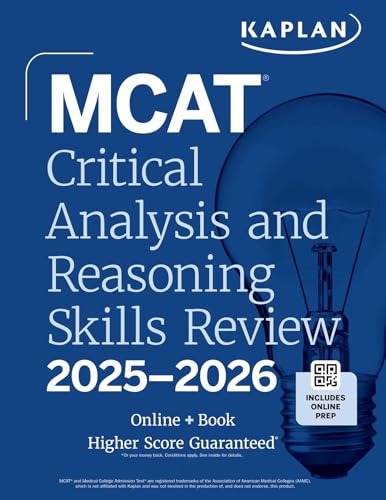 MCAT Critical Analysis and Reasoning Skills Review 2025-2026 : Online + Book