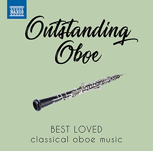 CD cover for "Outstanding Oboe" featuring an oboe and light green background.
