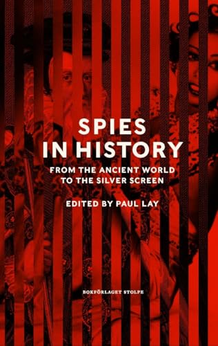 Book cover: "Spies in History" with red stripes and historical portraits.