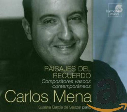 CD cover featuring a portrait of Carlos Mena, a composer.