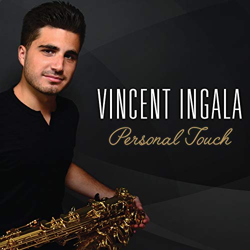 CD cover featuring musician Vincent Ingala with a saxophone.