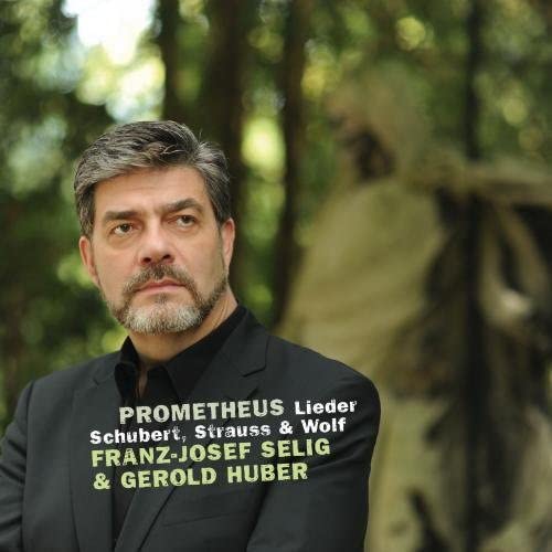 CD cover featuring portrait of Franz-Josef Seilig, text "Prometheus Lieder".