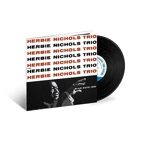 Vinyl record of Herbie Nichols Trio with portrait of a man.