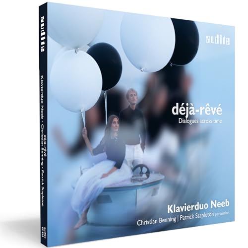 CD cover featuring a couple with balloons, titled “déjà-rêvé”.