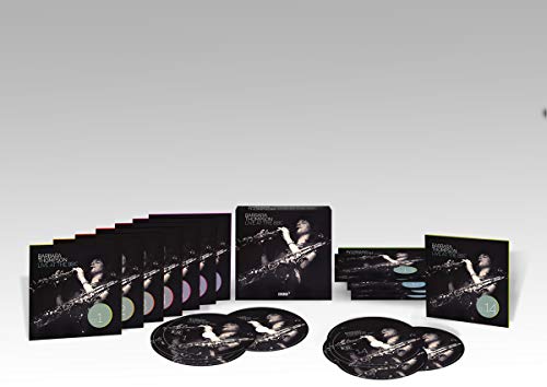 Blu-ray box set with multiple discs and black packaging featuring a musician.