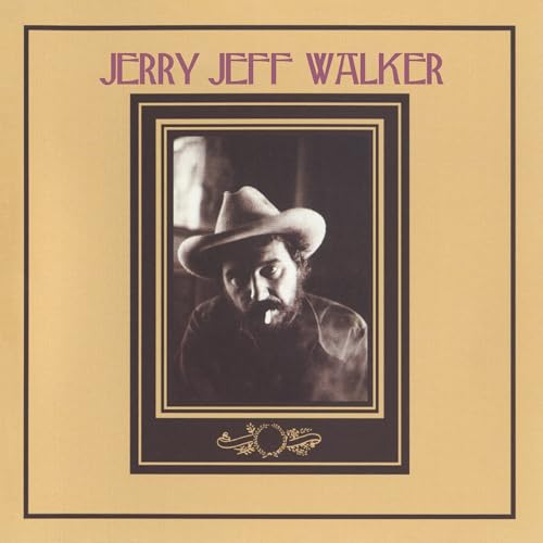 Jerry Jeff Walker album cover: portrait of a man in a cowboy hat.